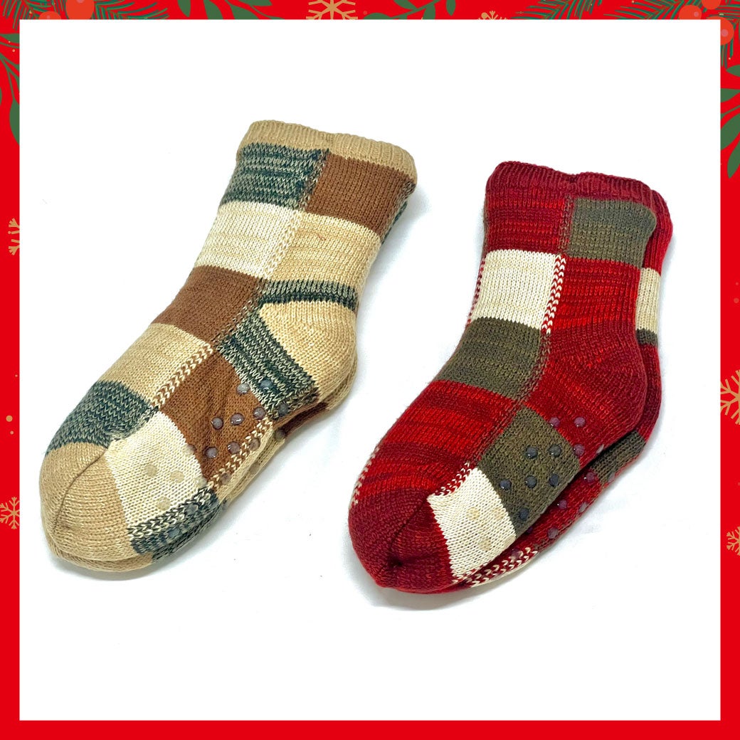 裏ボアルームソックス