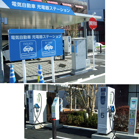 電気自動車<EV>充電ステーションのご案内