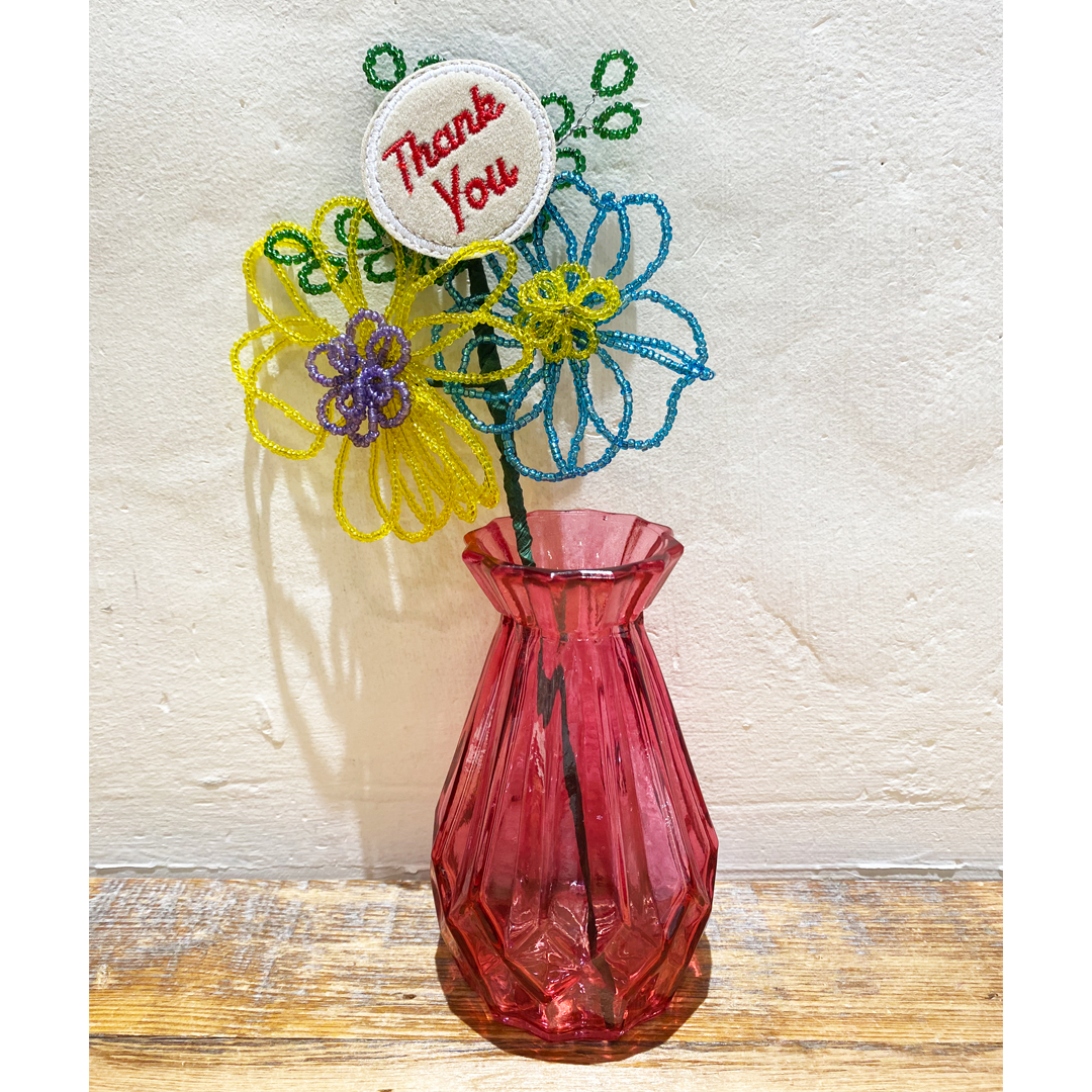 メッセージビーズフラワー