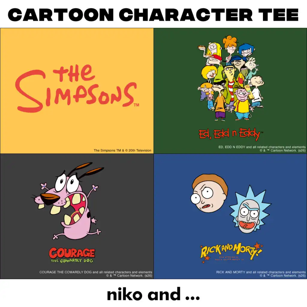 メンズよりCARTOON CHARACTER Tee販売スタート