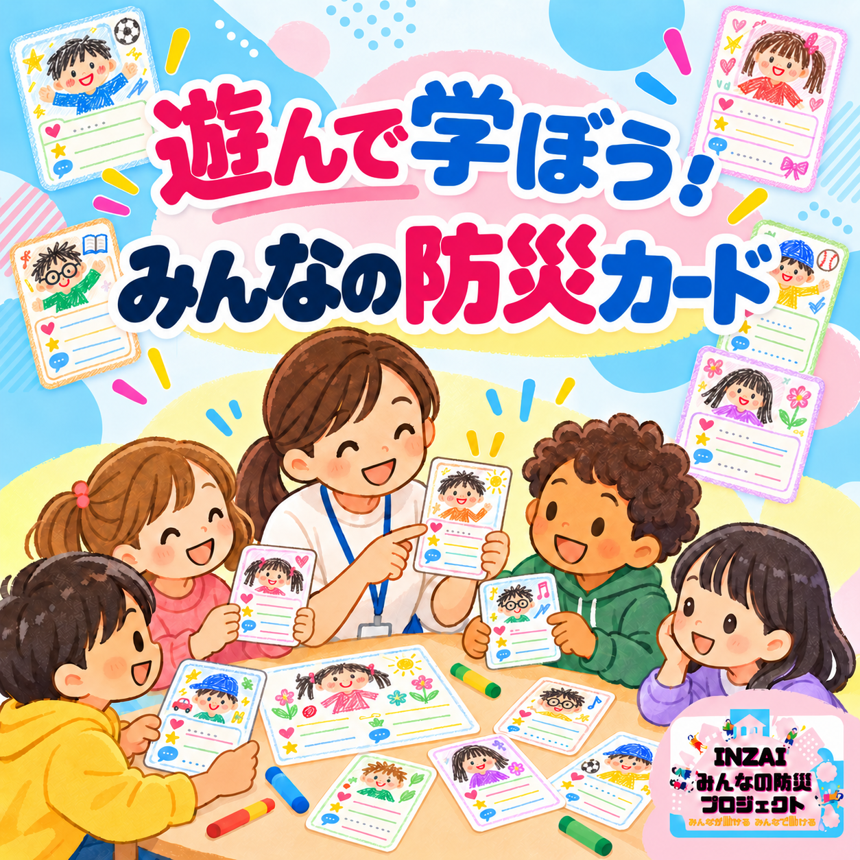 あそんで学ぼう「みんなの防災カード」ゲーム