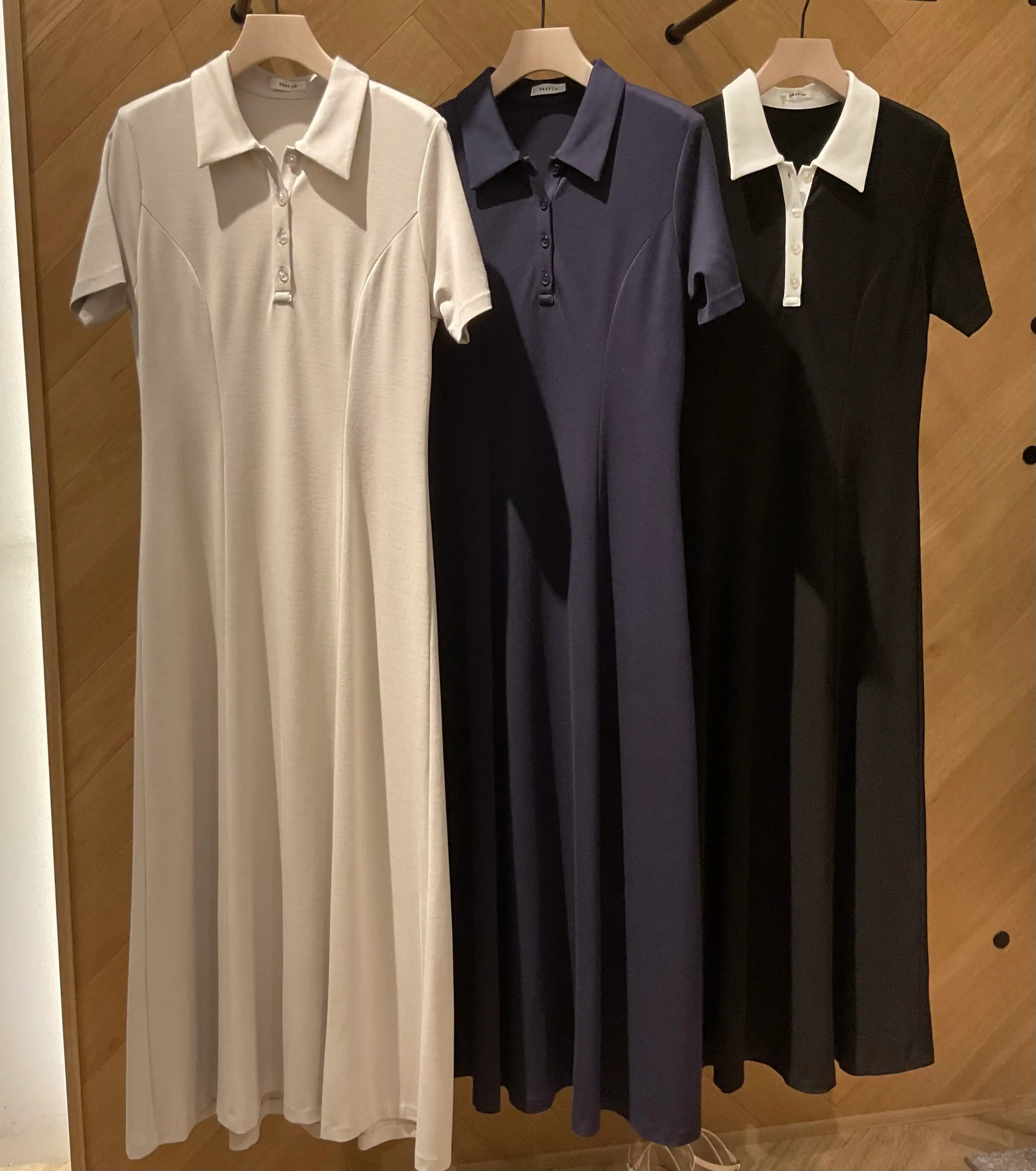 【FRAYI.D】ポロ襟カットソーワンピース