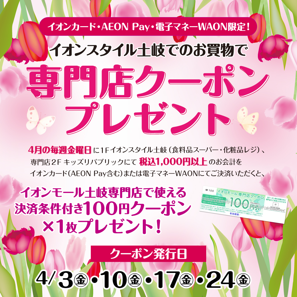 イオンカード・AEON Pay・電子マネーWAON限定！