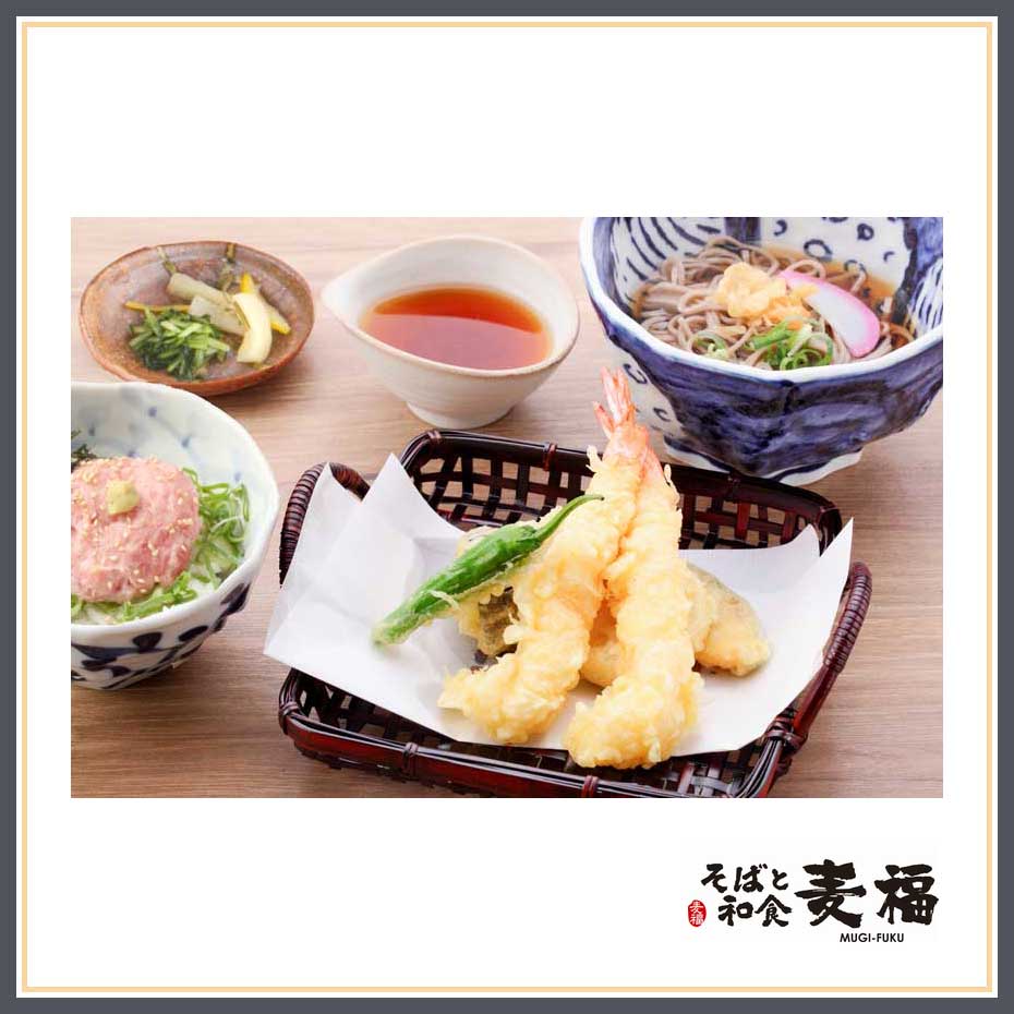 平日はランチがお得！そばと和食麦福