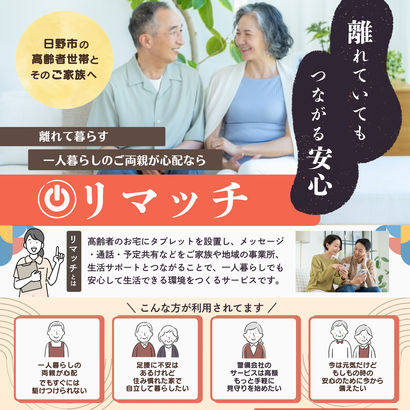 高齢者安否確認アプリケーション「リマッチ」操作体験会＆個別相談会