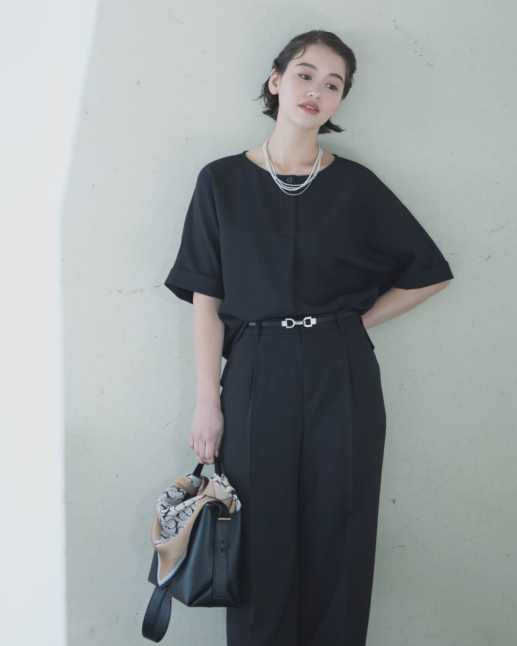 【うな】T-mat コットンブラウス Drawer（ドゥロワー）の「T-mat Masaki-Paris*Drawer別注 フリル