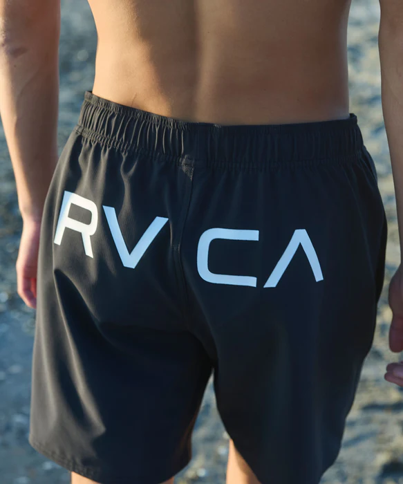 RVCA メンズ ERASTIC BACK LOGO BS ボードショーツ