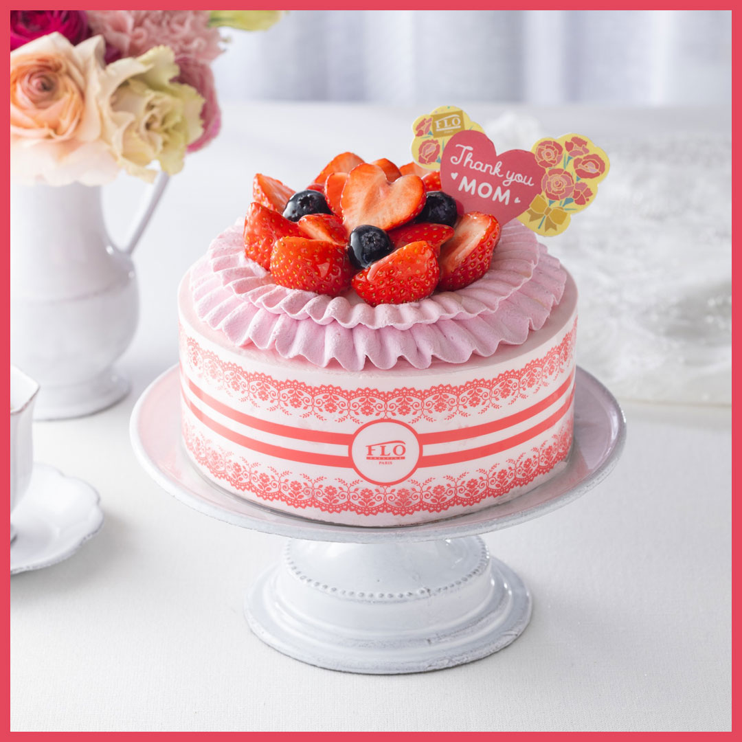 母の日フラワーショートケーキ　本体価格3,940円（税込4,255円）
