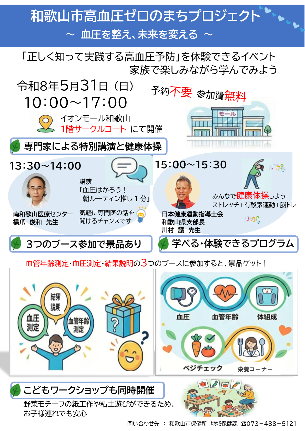 和歌山市高血圧ゼロのまちプロジェクト～血圧を整え、未来を変える～