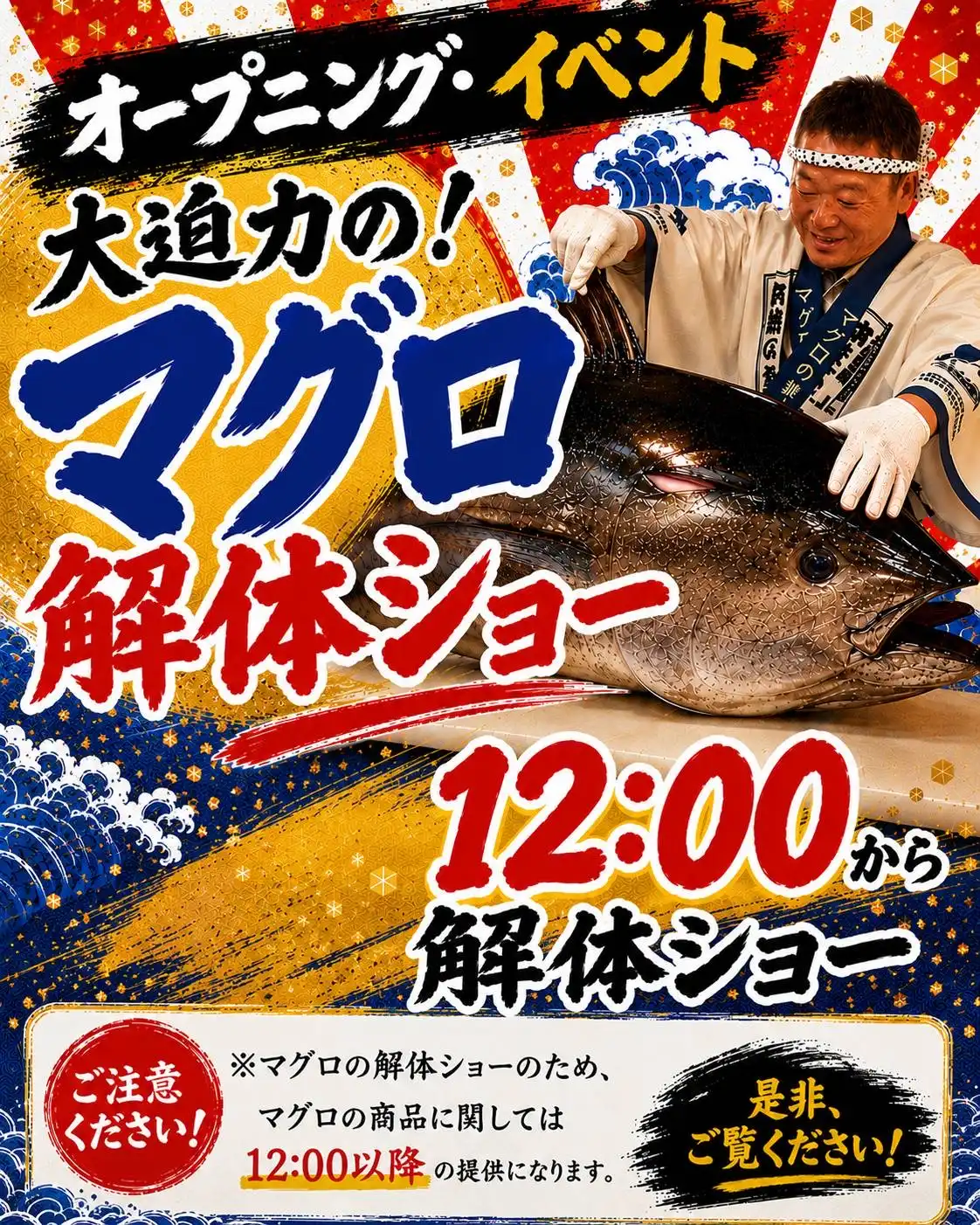 マグロ解体ショー【うおきん食堂イベント】
