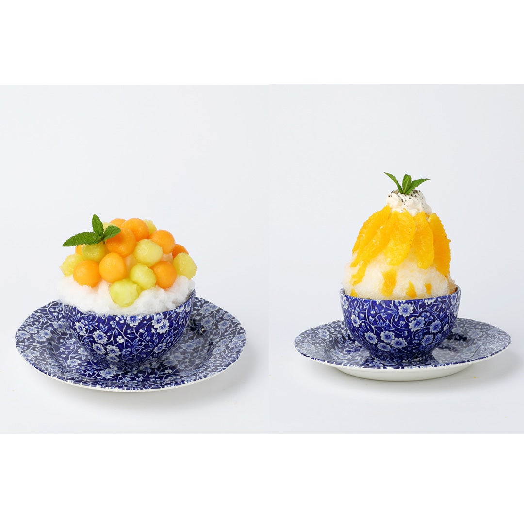 メロンの紅茶かき氷・柑橘の紅茶かき氷