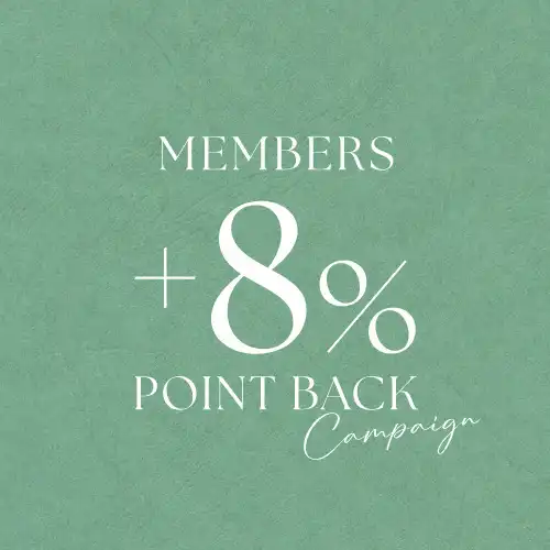＋8％POINT Back