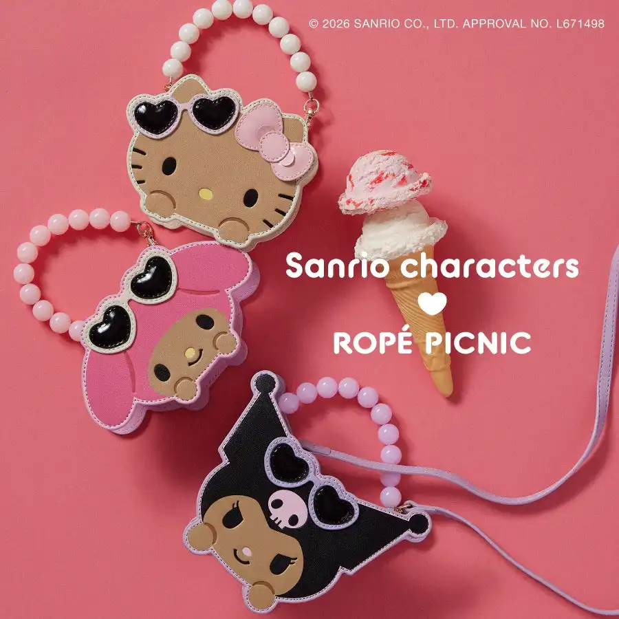 サンリオキャラクターズ×ROPÉ PICNIC コラボレーションアイテムが登場!