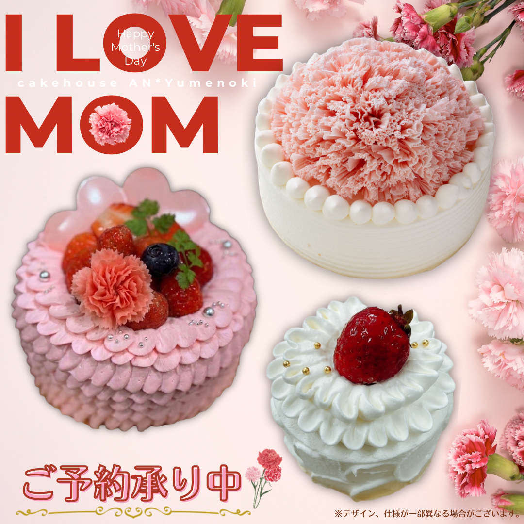 母の日限定ケーキご予約承り中♪