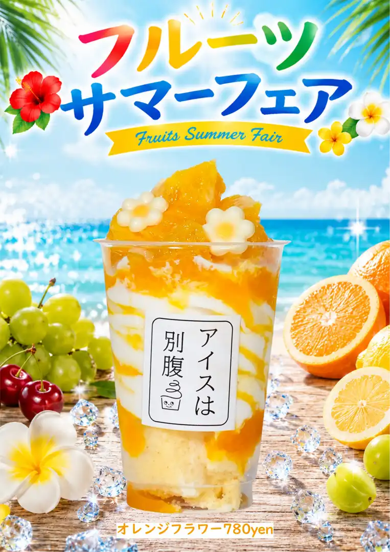 オレンジフラワー【フルーツサマーフェア】