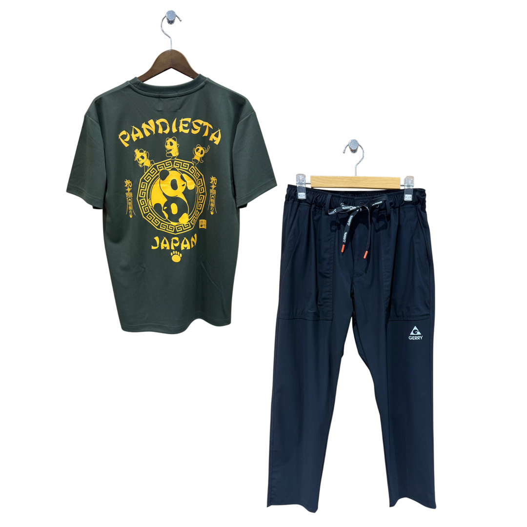 GERRY アイスマックス接触冷感ナイロンイージーパンツ/PANDIESTA JAPAN ドライTシャツ
