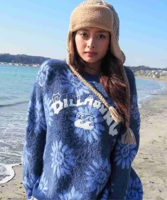 BILLABONG ウィメンズ JACQUARD METALLIC CREW SWEATER セーター 【2026年秋冬モデル】