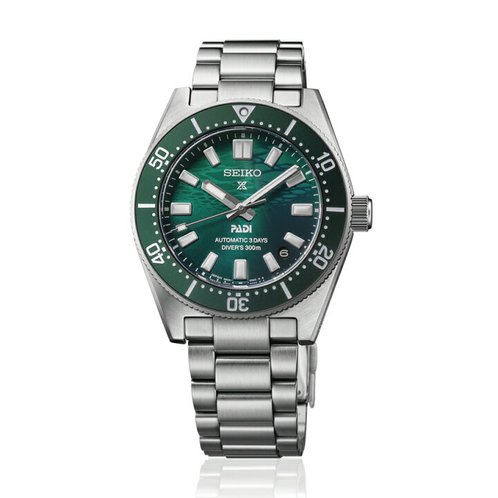 セイコー プロスペックス ダイバーズ 1965 ヘリテージ PADI スペシャルエディション SBDC205 メンズ 腕時計 機械式 エメラルドグリーン【コアショップ専売モデル】