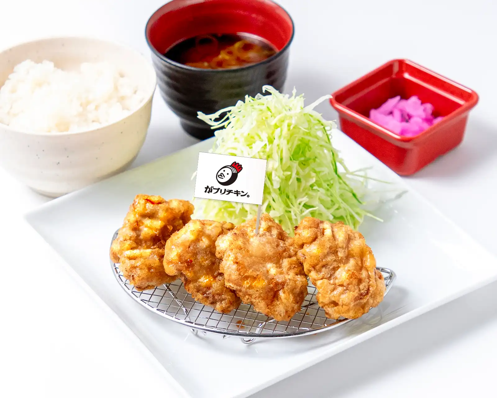 からあげ、定食、丼 がブリチキン。