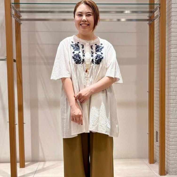 インド綿ブラウス ニュース ショップニュース インド綿刺繍ギャザー