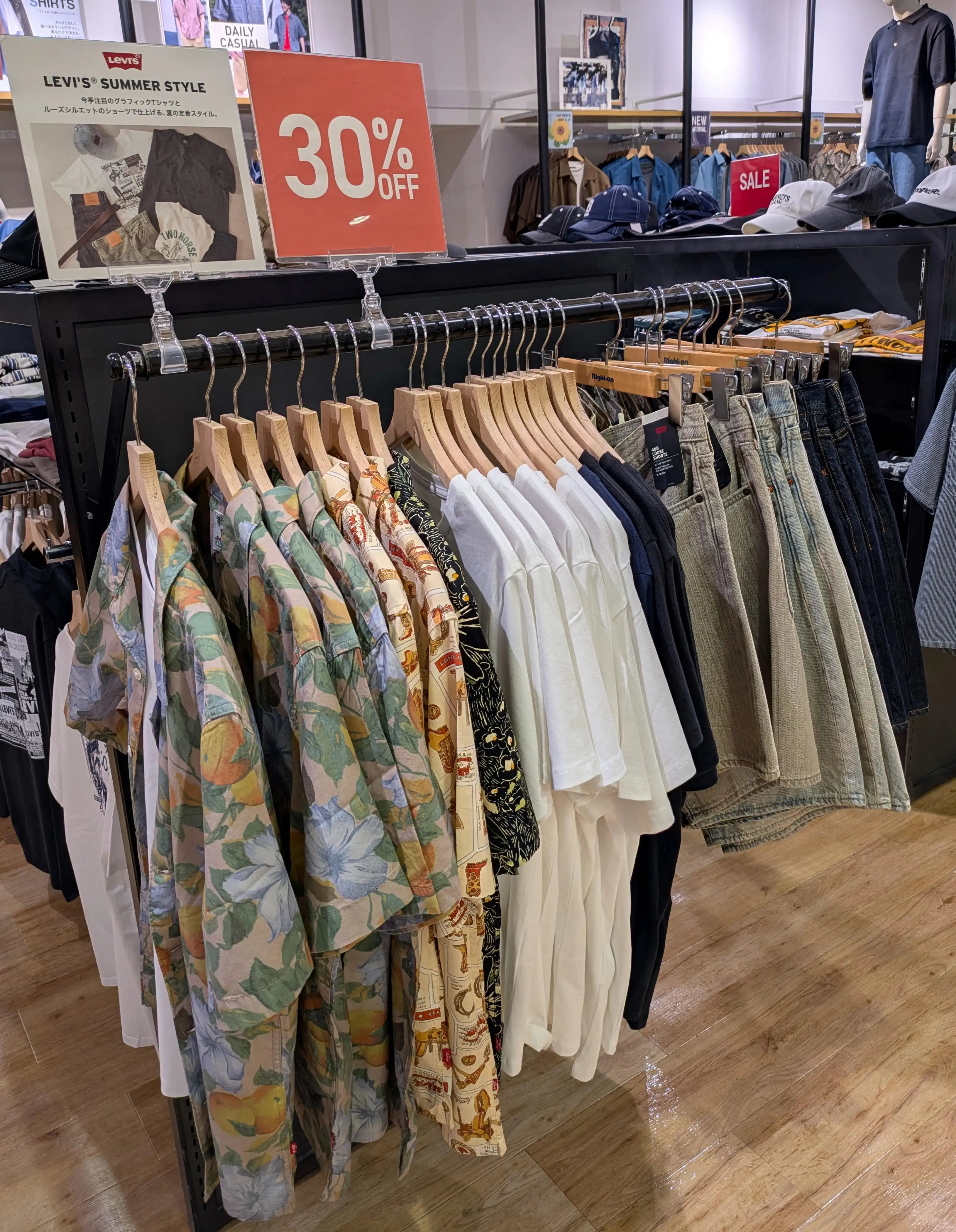 Levis夏物30％OFF