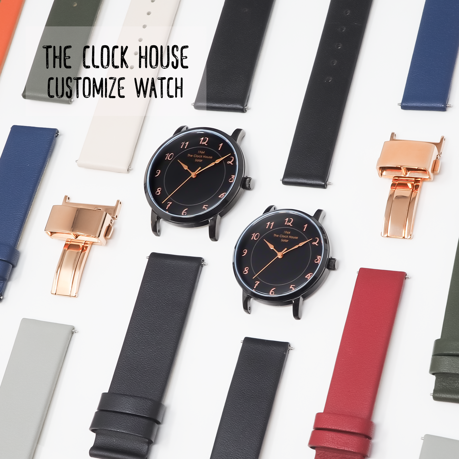 THE CLOCK HOUSEカスタマイズウォッチより、手書き風インデックスの三針モデルが発売！