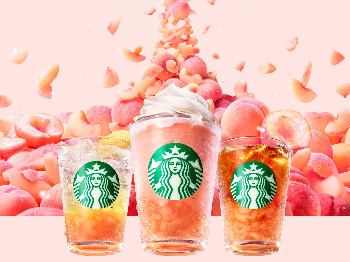 ピーチ & ピーチ ミルク フラペチーノ®