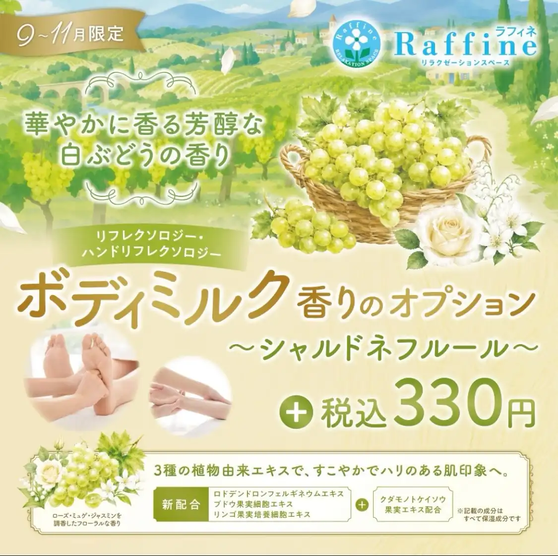 期間限定ボディミルクのご紹介