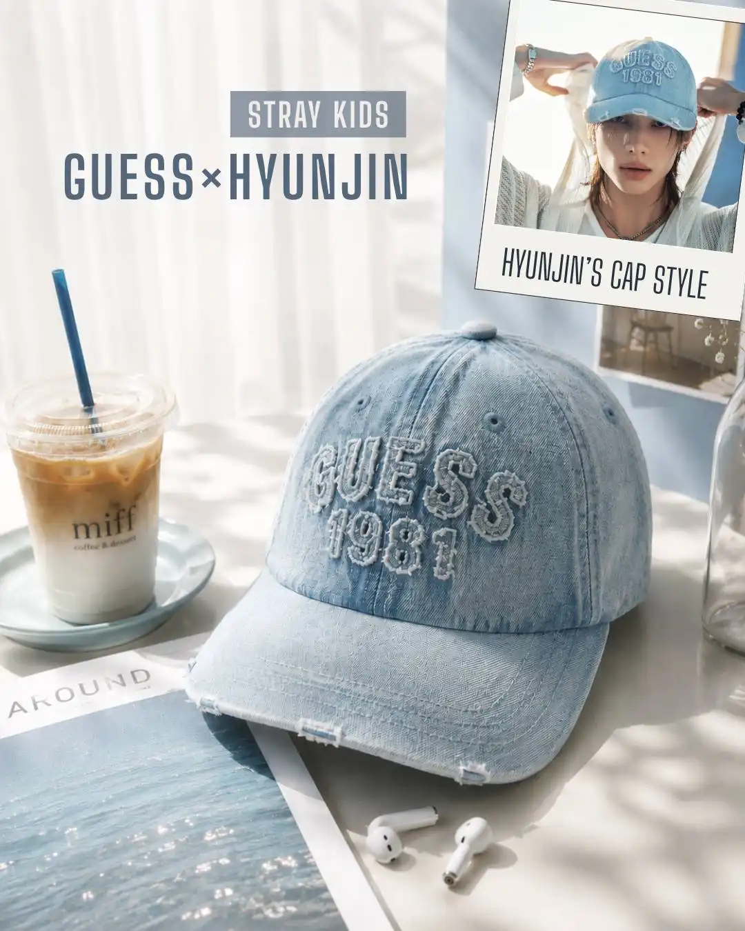 ヒョンジン着用GUESSキャップ入荷!