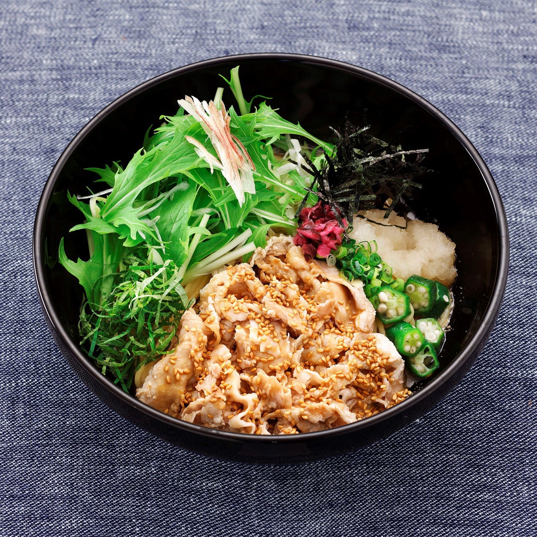 豚しゃぶとたっぷり香味野菜の冷製