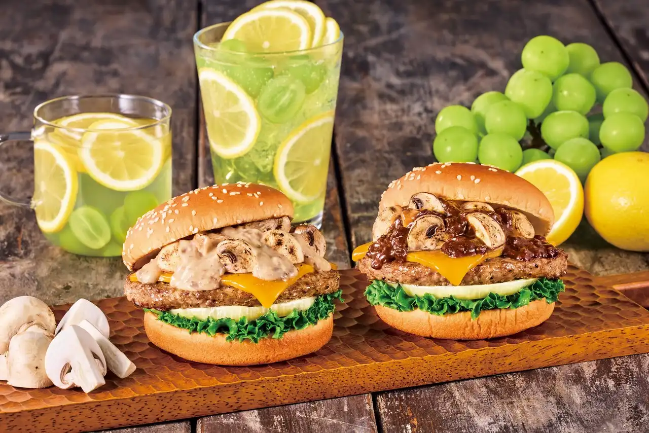【フレッシュネスバーガー＆カフェ】マッシュルームチーズバーガー