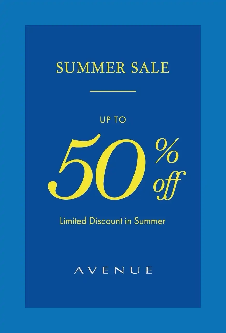 【アヴェニュー】モアセール50%OFFスタート