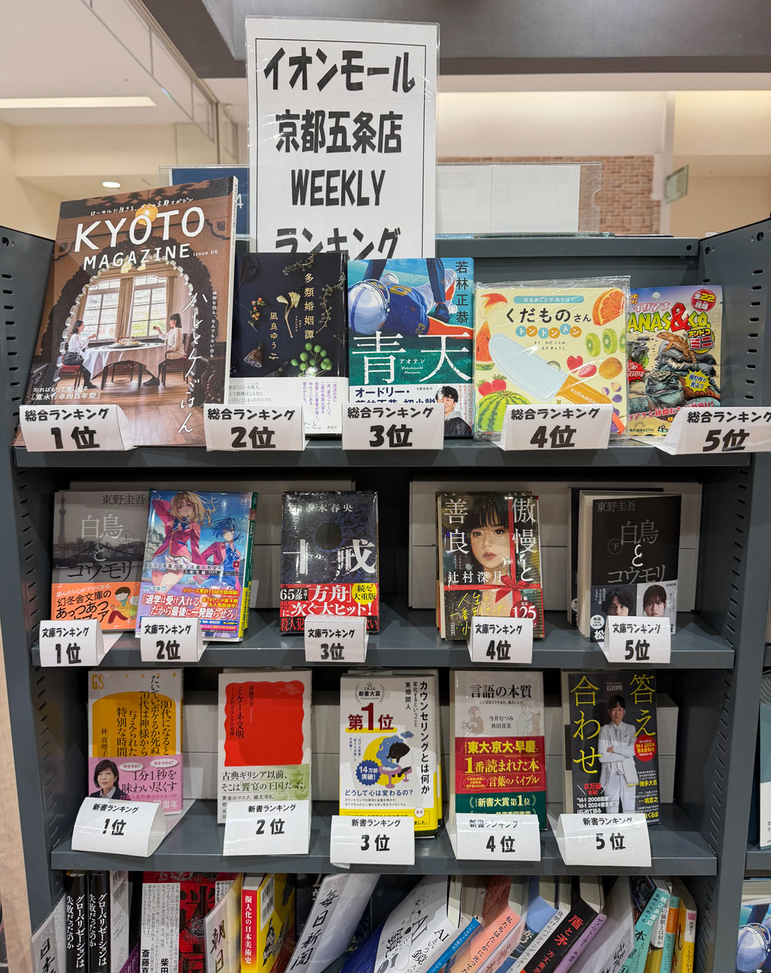 大垣書店 週間ランキング(5月30日~6月5日)