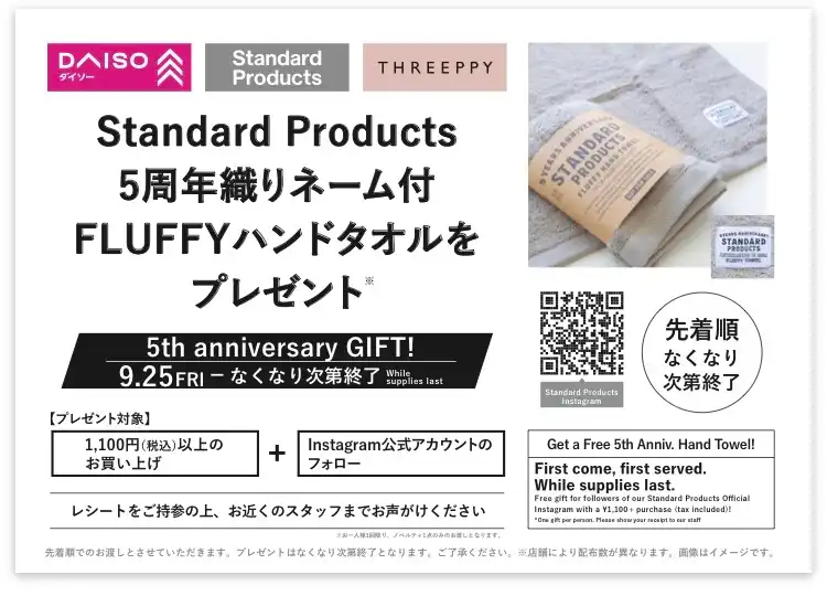 5th Anniversary ノベルティプレゼント