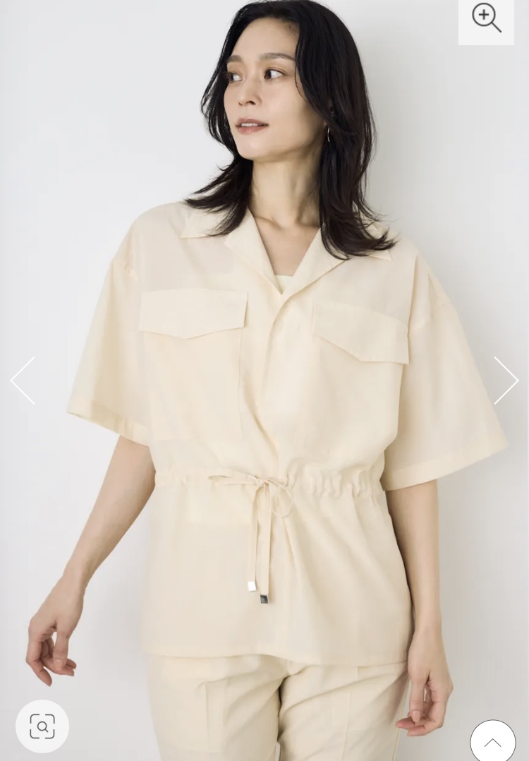 COMFORA AIRウエストマークブラウス