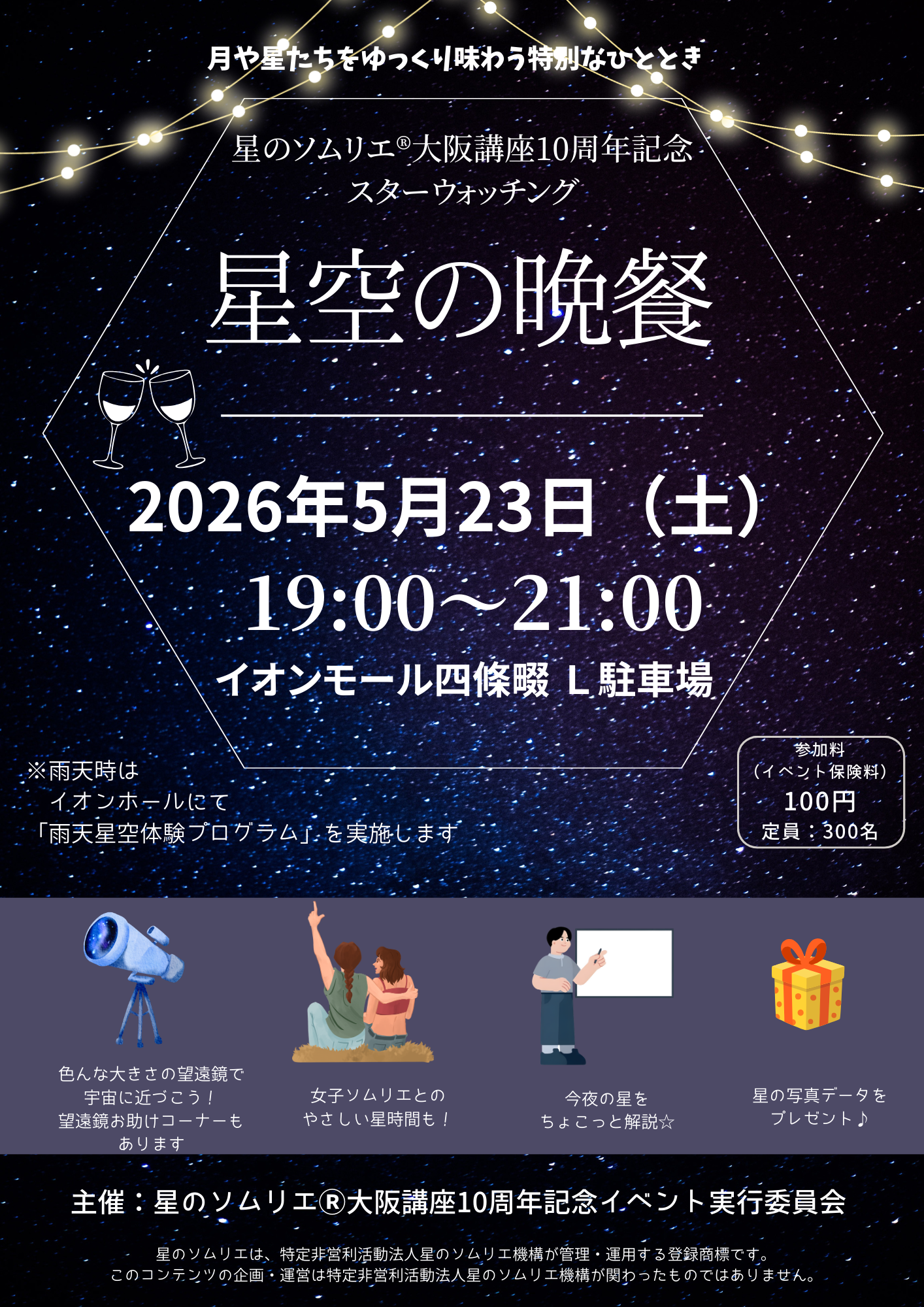 星のソムリエ 大阪講座10周年記念 星空の晩餐