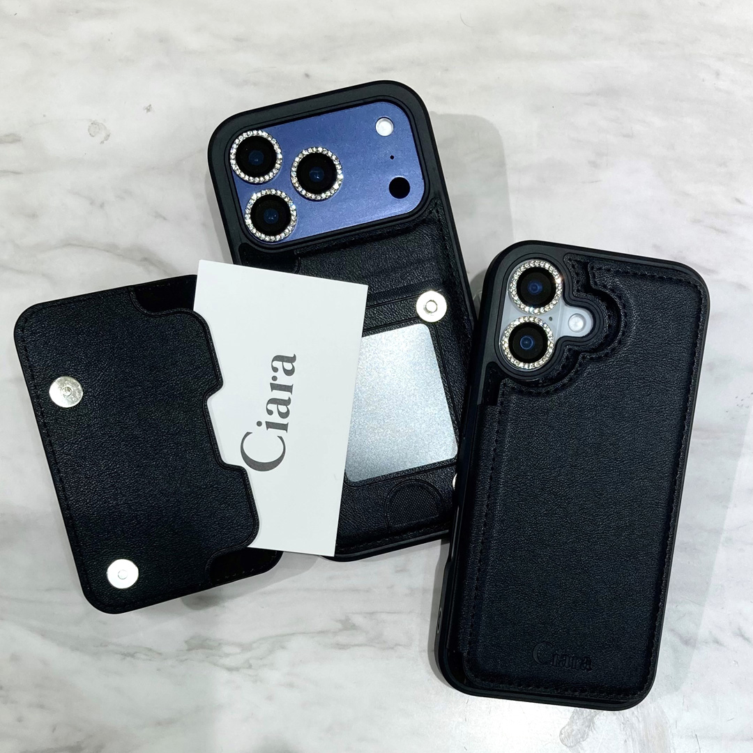 カード収納付きバックフリップ手帳型ケース
