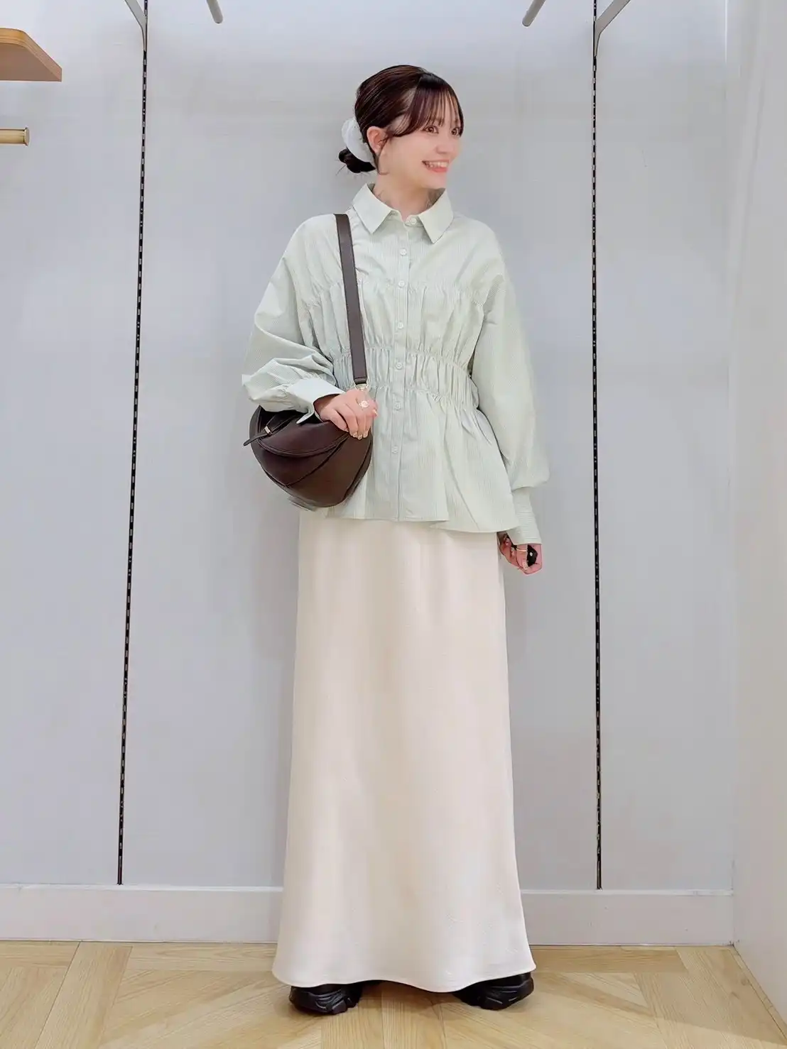 ストライプシャーリングシャツ☆