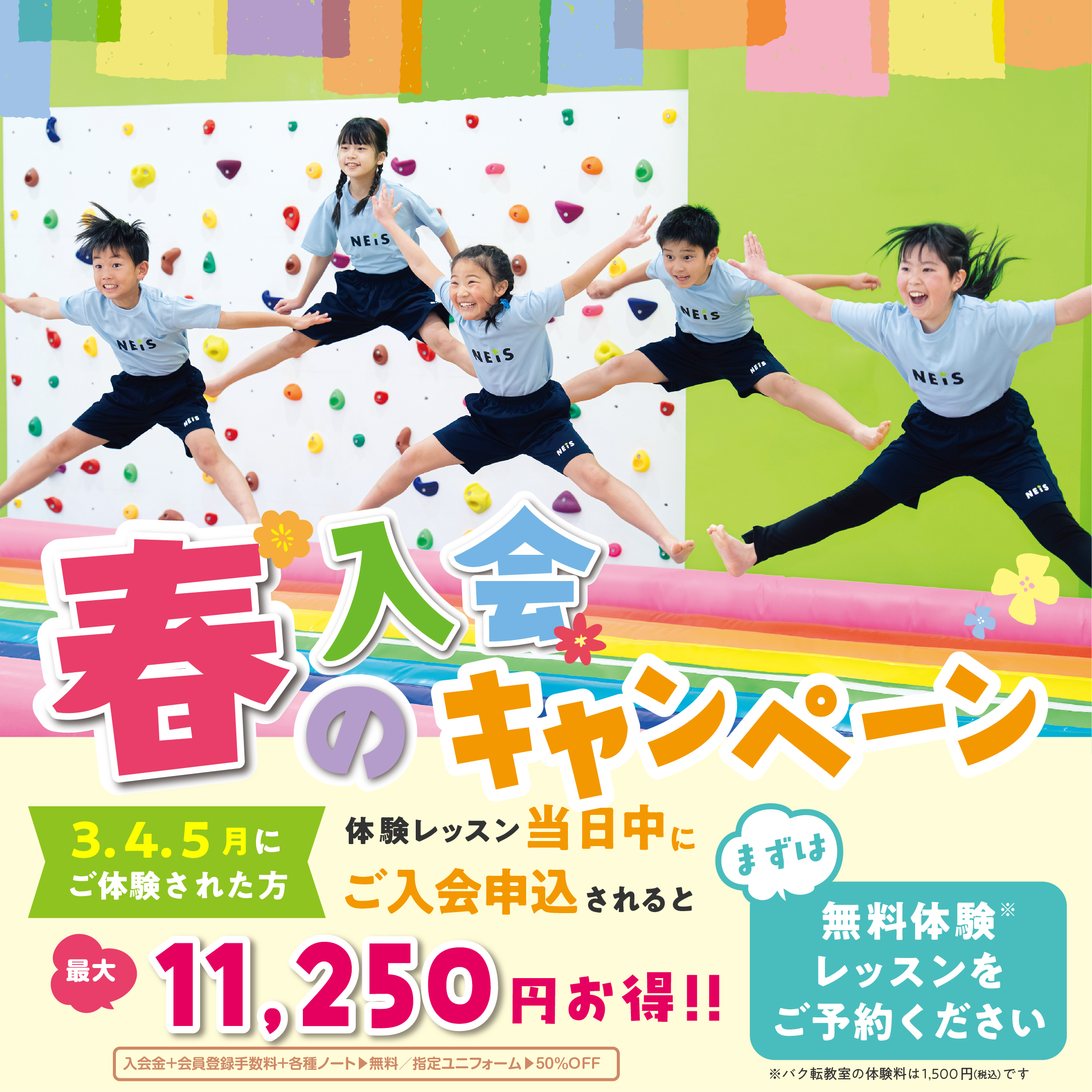 春のご入会キャンペーン