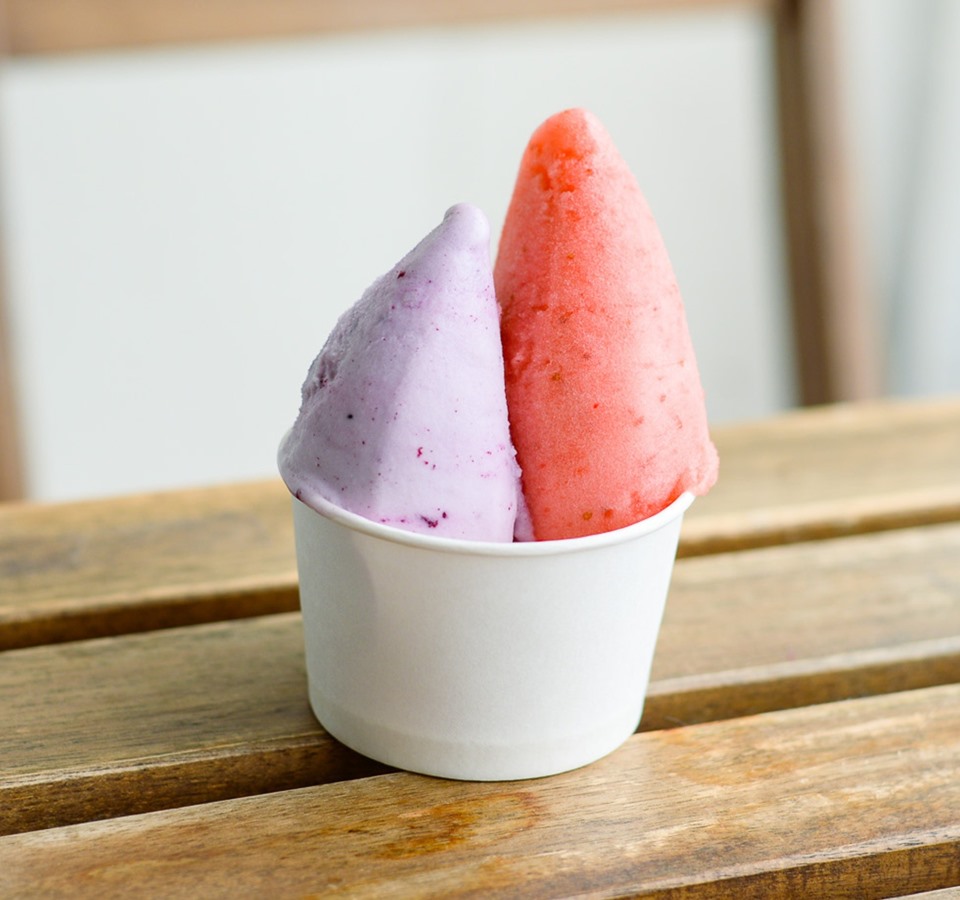 亘理町産いちご　春のシャーベット