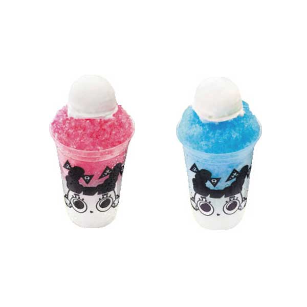 かき氷(いちご・ラムネ・抹茶) 本体価格各264円(税込各290円)
